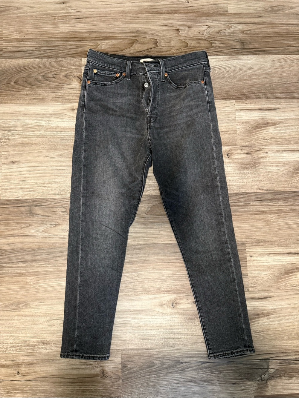Levi's Wedgie Skinny Black Jeans